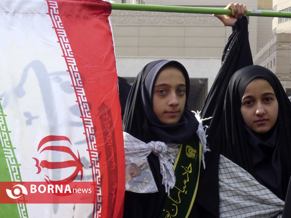 راهپیمایی مردم مشهد علیه جنایات آمریکا