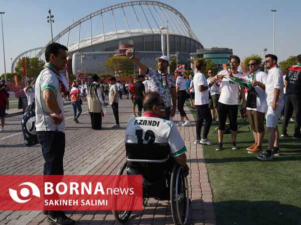 ورزشگاه خلیفه قطر در آستانه دیدار ایران - انگلیس