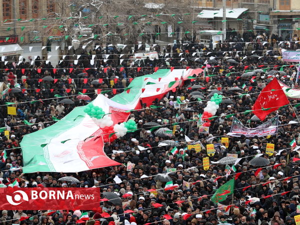 حضور شکوهمند همدانی ها در راهپیمایی ۲۲بهمن سلیمانی ها