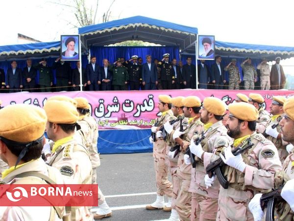رژه نیروهای مسلح مستقر در استان گیلان
