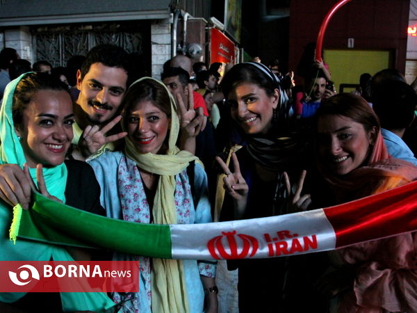 جشن و شادی مردم ایران  پس توافق هسته ایی -2