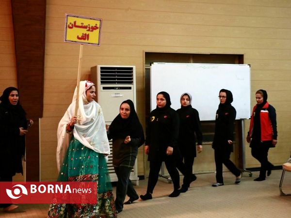 افتتاحیه مسابقات قهرمانی کشوری هفت سنگ بانوان در آبادان