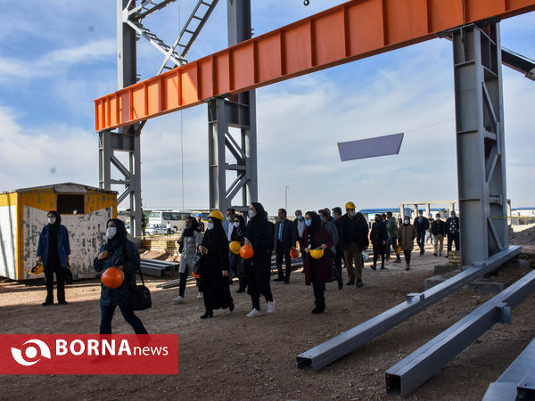 بازدید اصحاب رسانه و خبرگزاری ها از شرکت کربن صنعت امیر کبیر، محل احداث کارخانه ۱۰۰ هزار تن آندسازی شرکت آلومینیوم ایران