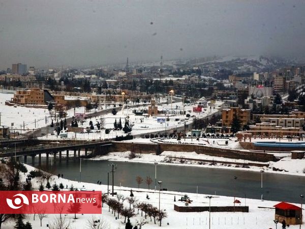 بارش برف در یاسوج