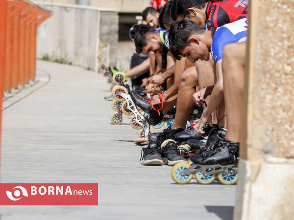 تمرین اسکیت بازان استان مرکزی با حضور جمعی از بازیکنان تیم ملی