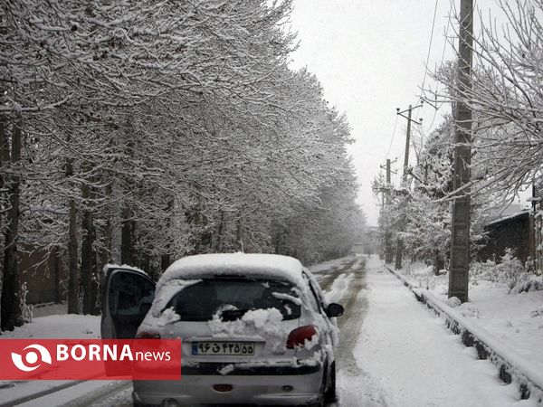 بارش نخستین برف پاییزی در تهران