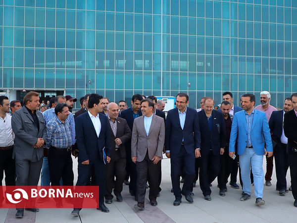 افتتاح پلیکیشن شهر فرودگاهی امام خمینی با حضور وزیر راه و شهرسازی