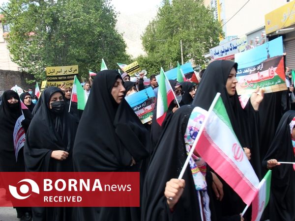 گزارش تصویری خروش مردم لرستان در روز قدس