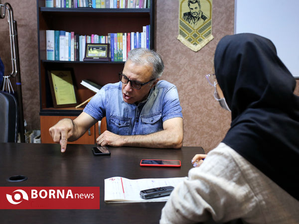 حضور علی فروتن در خبرگزاری برنا