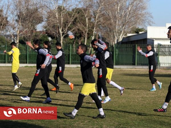 تمرینات نیم فوتبال سپیدرود رشت در تهران