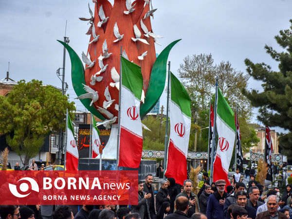  تجمع بزرگ مردم اراک