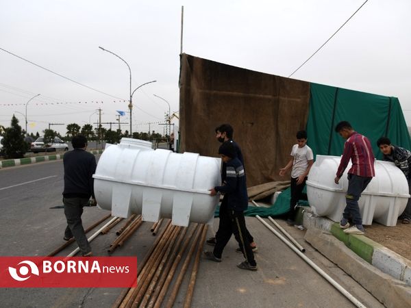 آماده سازی موکب های انتظار در قم