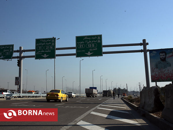 بازدید از اتوبان شهید نجفی رستگار