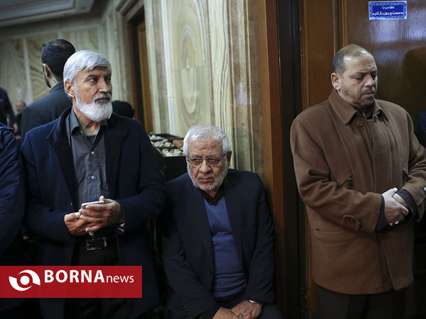 مراسم تشییع پیکر مرحوم محمد حبیبی دبیر کل حزب موتلفه