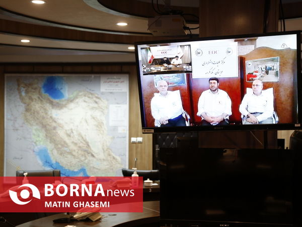 نشست خبری ویدئو کنفرانس رییس جمعیت هلال احمر در مکه مکرمه 