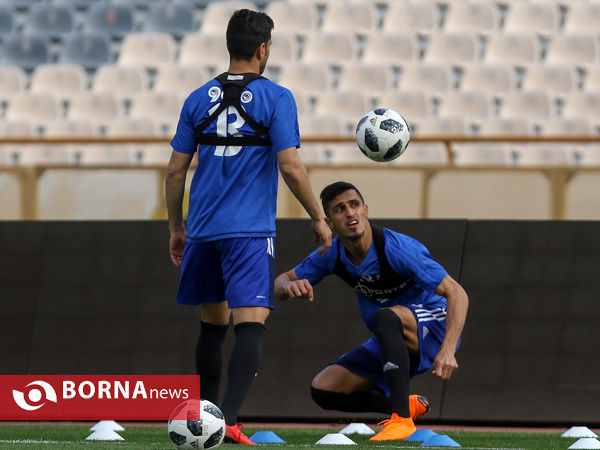 تمرین تیم ملی فوتبال ایران