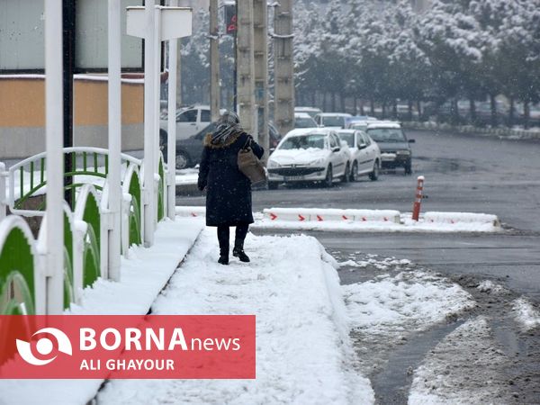 اولین برف زمستانی در ارومیه
