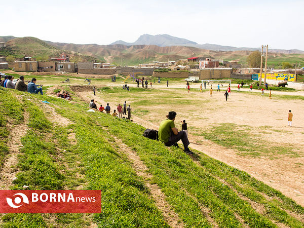 بازی فوتبال بهاره در روستای کلانتر