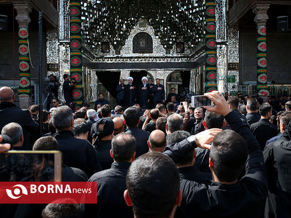 عزاداری روز عاشورا با حضور رییس جمهوری در حرم عبدالعظیم حسنی(ع)
