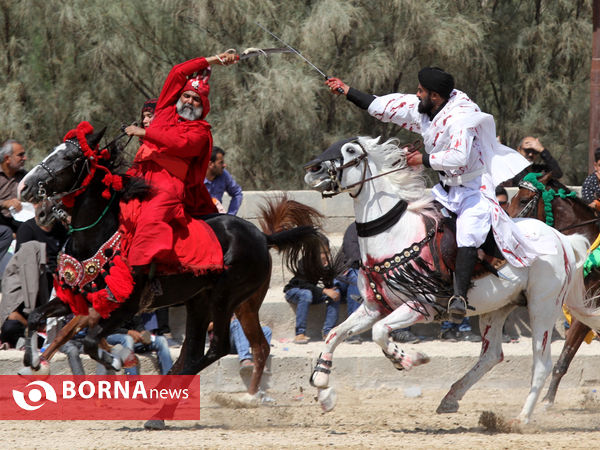 تعزیه روز عاشورا در روستای چاه شرف شهرستان مُهر استان فارس