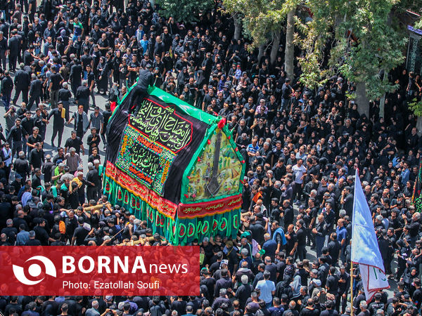 مراسم نخل گردانی و عزاداری در خمین
