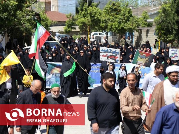 راهپیمایی با شکوه روز قدس در فرح آباد