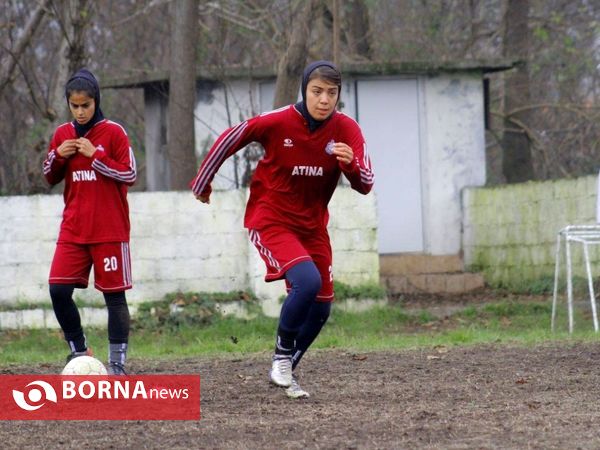 تمرین تیم فوتبال بانوان ملوان بندرانزلی