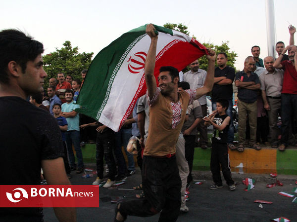 قهرمانی تیم ملی کشتی فرنگی و شادی مردم شیراز
