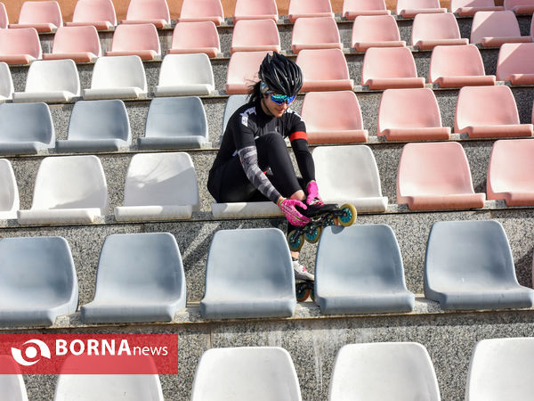 تمرین اسکیت بازان استان مرکزی با حضور جمعی از بازیکنان تیم ملی