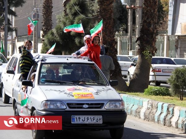 راهپیمایی خودرویی 22 بهمن در زاهدان