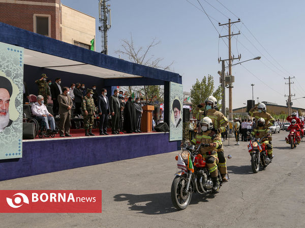 مانور بزرگ امداد و نجات نیروهای آتش نشان