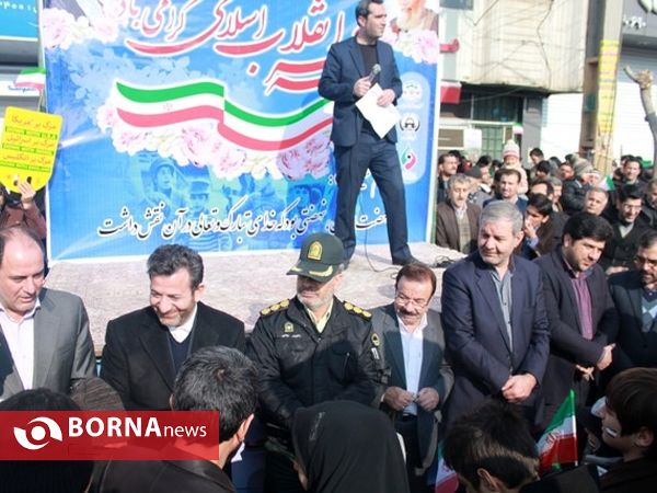 مراسم راهپیمایی 22 بهمن در شهرستان قدس