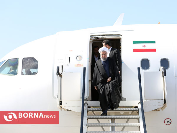 ورود رئیس جمهوری به یزد