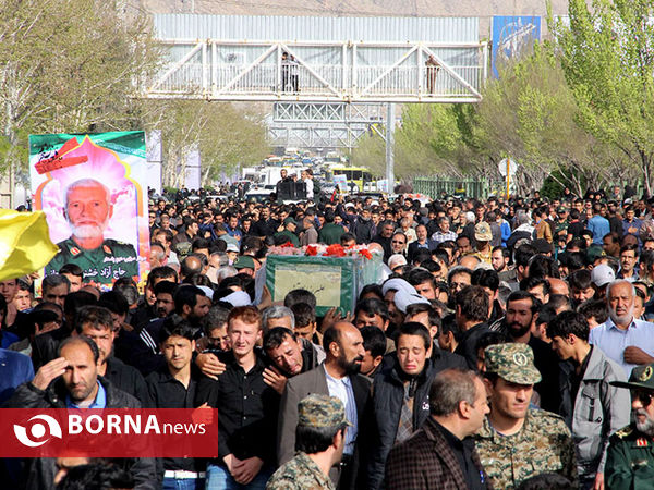 تشییع و تدفین شهدای مدافع حرم در شیراز