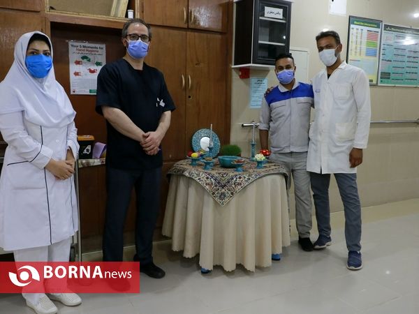 سال نو در کنار کادر درمان جنوب غرب خوزستان