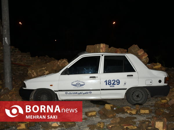 خسارت های باران و طوفان در اراک