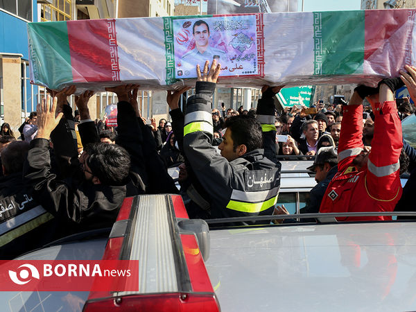 تشییع شهدای آتش نشان حادثه پلاسکو