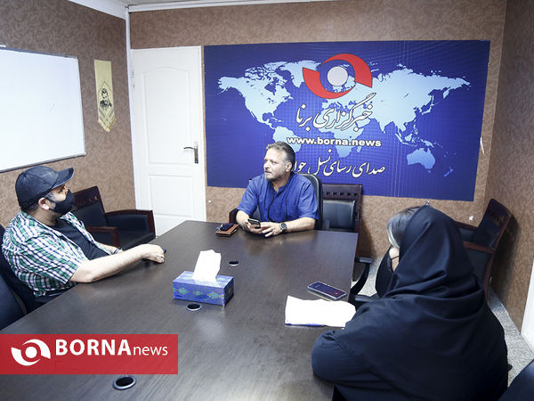 حضور علیرضا نجف زاده در خبرگزاری برنا