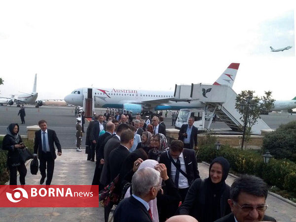 ورود رئیس جمهوری اتریش  به تهران
