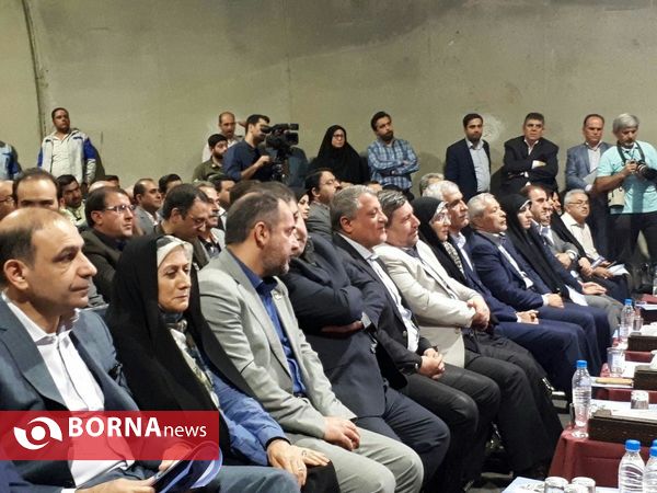آیین بهره برداری از تونل آرش بزرگراه آیت الله هاشمی رفسنجانی