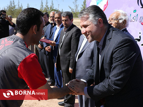 آیین کلنگ‌زنی خانه هاکی در کرمان