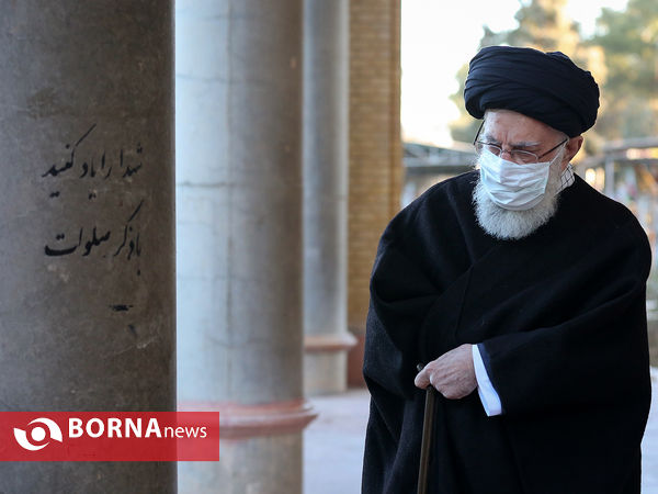 حضور رهبر انقلاب در مرقد مطهر امام راحل و گلزار شهدای بهشت زهرا