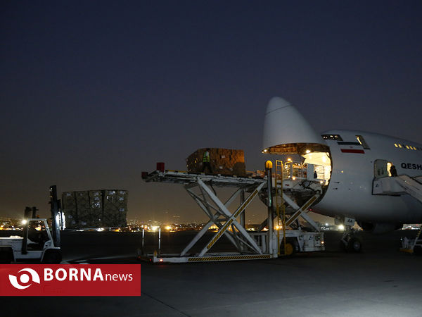 ارسال محموله بشر دوستانه جمعیت هلال احمر به افغانستان