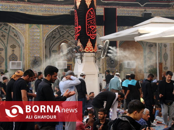 ازدحام زائران حسيني در نجف اشرف در آستانه اربعين