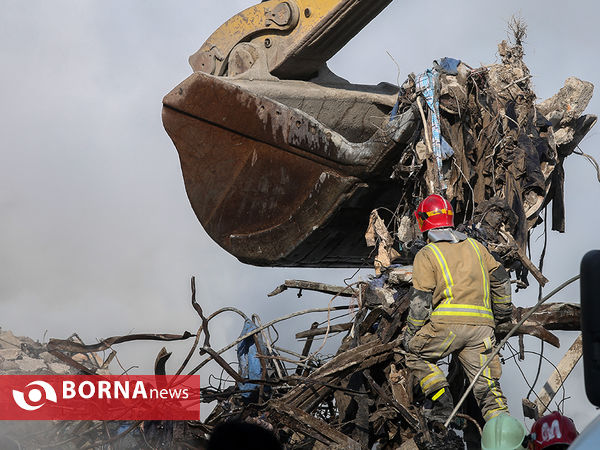 پیدا شدن پیکر آتش نشانان