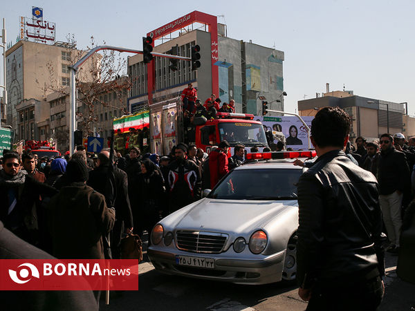 تشییع شهدای آتش نشان حادثه پلاسکو