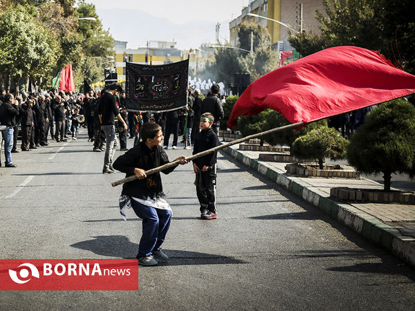 عزاداری دسته جات روز عاشورا در محله دولت آباد - شهر ری