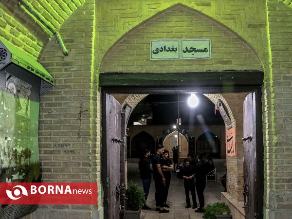 عزاداری شب عاشورا در حسینیه بغدادی شیراز