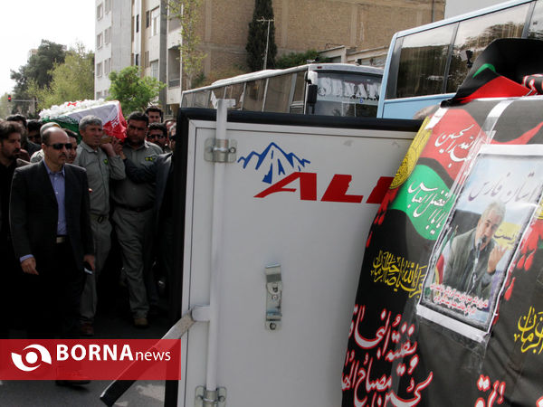 مراسم تشییع پیکر مدیر کل فقید حفاظت محیط زیست فارس