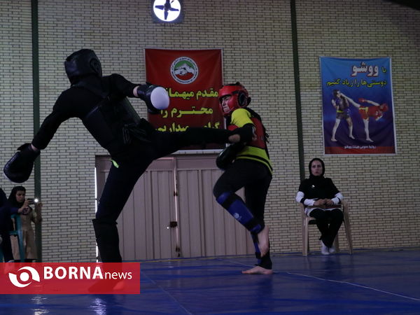 مسابقات ووشو بانوان جام رمضان در استان کرمان